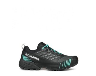 NEW ARRIVALS SCARPA WOMEN'S RIBELLE RUN XT GTX-Anthracite/Turquoise