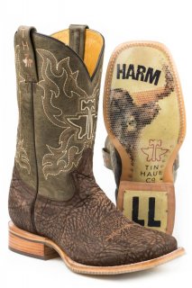 TIN HAUL MEN'S TAKE NO BULL WITH DO NO HARM SOLE-BROWN STYLISH OUTLET