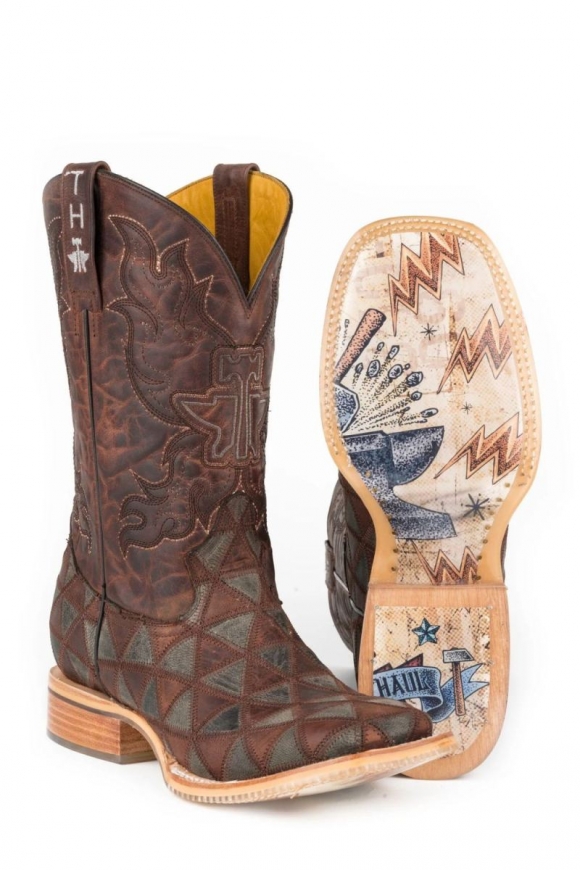 TIN HAUL MEN'S TRIANGLES WITH ANVIL OF POWER SOLE-BROWN STYLISH OUTLET