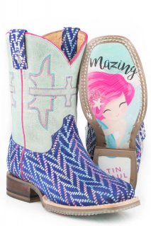 TIN HAUL LITTLE GIRLS MERMAZING WITH SEA PRINCESS SOLE-BLUE STYLISH OUTLET
