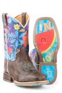 TIN HAUL LITTLE GIRLS BLOOMIN FLOWERS WITH ONE IN A MELON SOLE-TAN STYLISH OUTLET