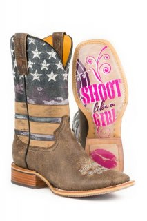 TIN HAUL WOMEN'S AMERICAN WOMAN WITH SHOOT LIKE A GIRL SOLE-MULTI STYLISH OUTLET