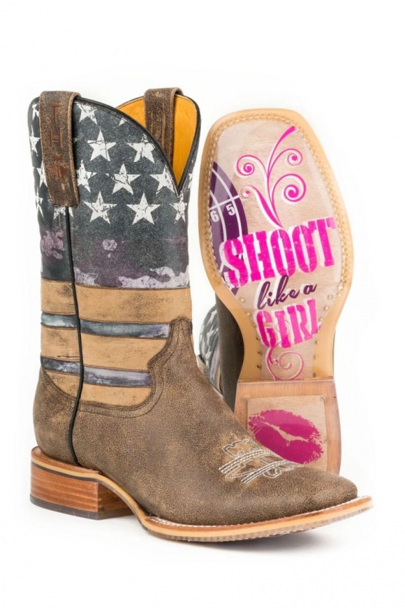 TIN HAUL WOMEN'S AMERICAN WOMAN WITH SHOOT LIKE A GIRL SOLE-MULTI STYLISH OUTLET