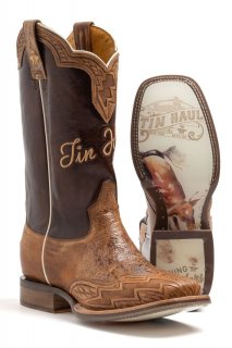 TIN HAUL MEN'S LIGHTENING FAST WITH BULLRIDER SOLE-TAN STYLISH OUTLET