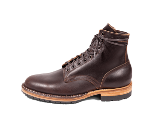 White's Boots | Men's MP-Sherman Plain Toe (Half Lug)-Dark Brown Waxed Flesh | Free Shipping