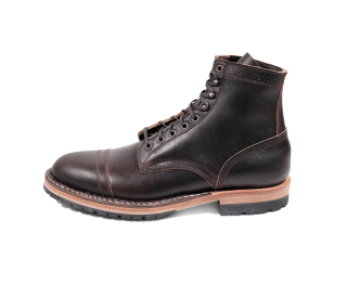 White's Boots | Men's MP-Sherman Toe Cap (Half Lug)-Dark Brown Waxed Flesh | Free Shipping