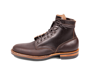 White's Boots | Men's MP-Sherman Plain Toe (Dainite Sole)-Dark Brown Waxed Flesh | Free Shipping