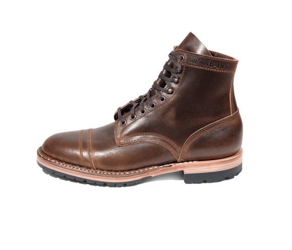 White's Boots | Men's MP-Sherman Toe Cap (Half Lug)-Cinnamon Waxed Flesh | Free Shipping