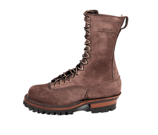 White's Boots | Men's The Original Smokejumper Lace-to-Toe-Brown Roughout | Free Shipping