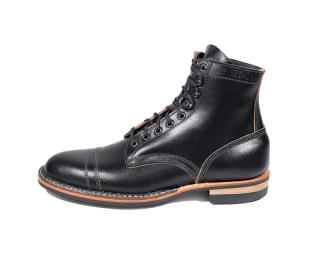 White's Boots | Men's MP-Sherman Toe Cap (Dainite Sole)-Black Waxed Flesh | Free Shipping