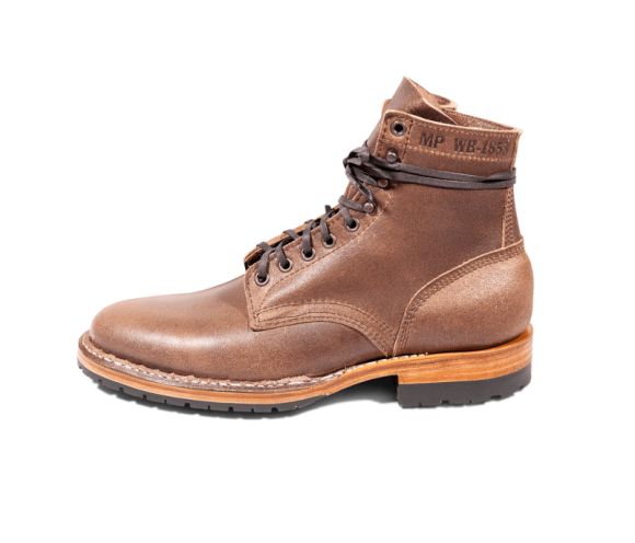 White's Boots | Men's MP-Sherman Plain Toe (Half Lug)-Natural Waxed Flesh | Free Shipping