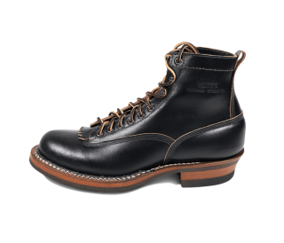 White's Boots | Men's The Original 350 Cutter-Black Waxed Flesh | Free Shipping