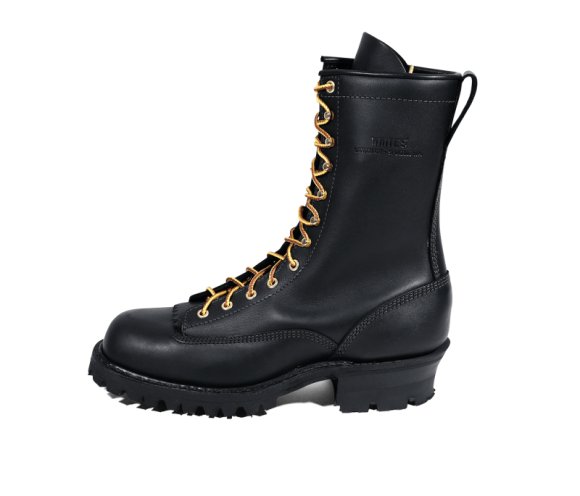White's Boots | Men's Line Scout Lace-to-Toe-Black | Free Shipping