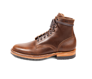 White's Boots | Men's MP-Sherman Plain Toe (Half Lug)-Cinnamon Waxed Flesh | Free Shipping