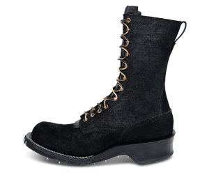 White's Boots | Men's Spring Heel Logger-Black Roughout | Free Shipping