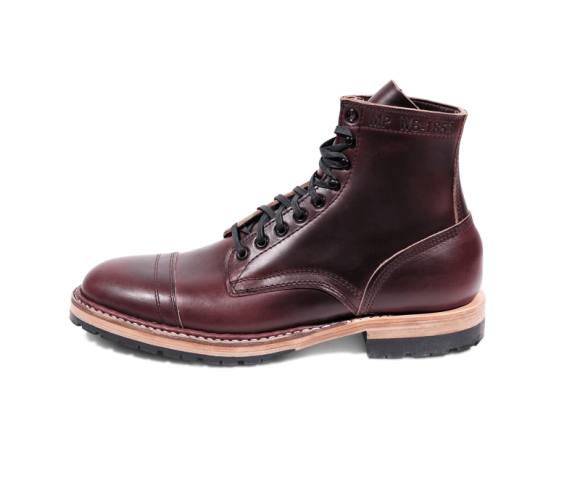 White's Boots | Men's MP-Sherman Toe Cap (Half Lug)-Burgundy Chromexcel | Free Shipping