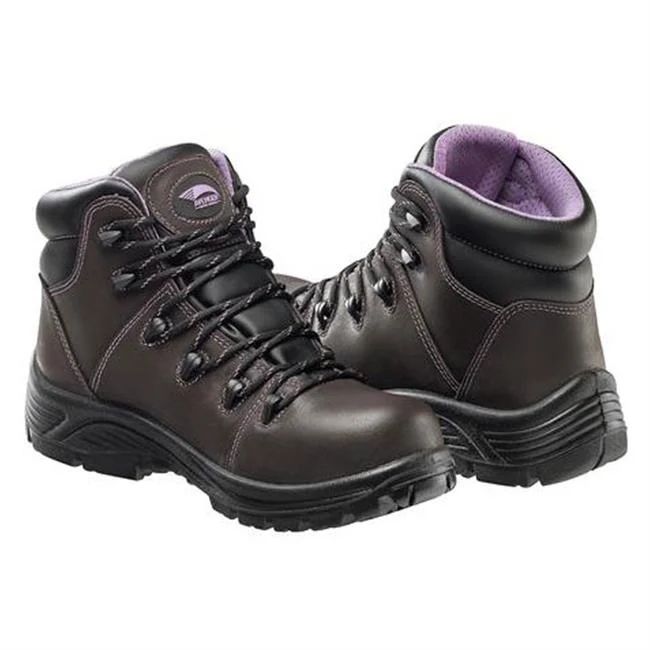Special Offer Latest Avenger Women's 7123 Composite Toe Waterproof Boots-Brown / Lilac