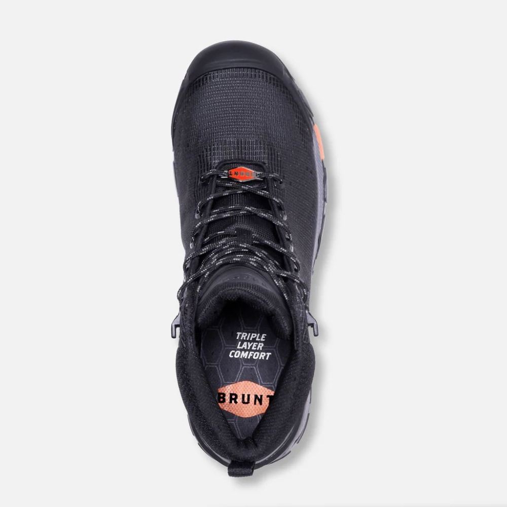 BRUNT MEN'S THE RYNG (COMP TOE)-BLACK WORK BOOTS