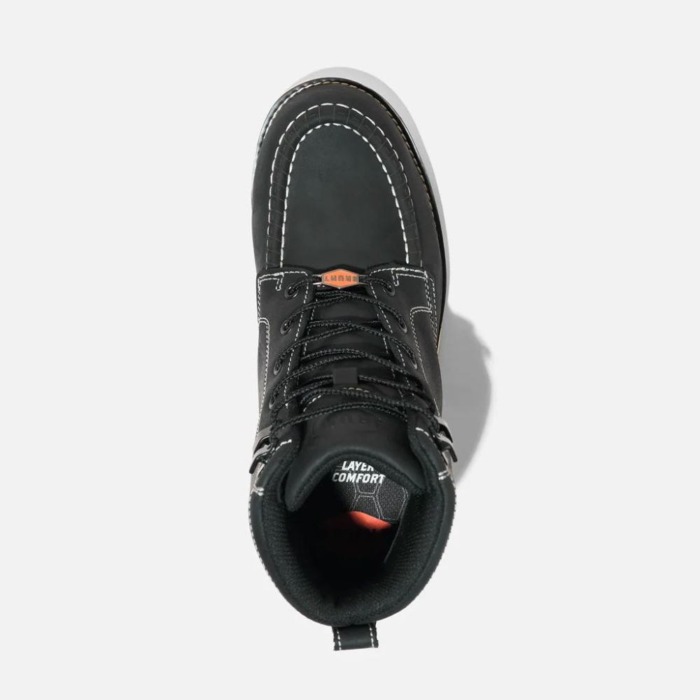 BRUNT MEN'S THE MARIN (SOFT TOE)-BLACK WORK BOOTS