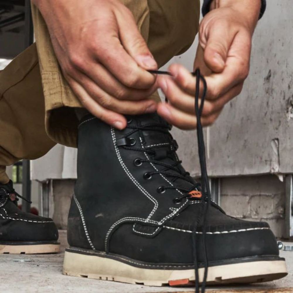 BRUNT MEN'S THE MARIN (SOFT TOE)-BLACK WORK BOOTS