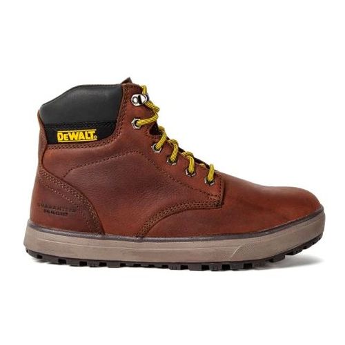 MEN'S DEWALT PLASMA PLAIN TOE LEATHER WORK BOOT-Walnut Pitstop