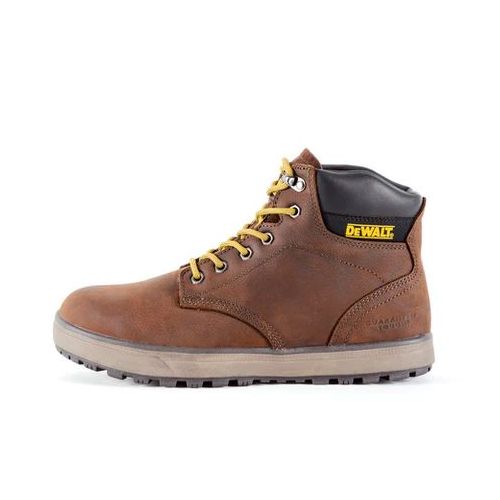 MEN'S DEWALT PLASMA PLAIN TOE LEATHER WORK BOOT-Walnut Pitstop