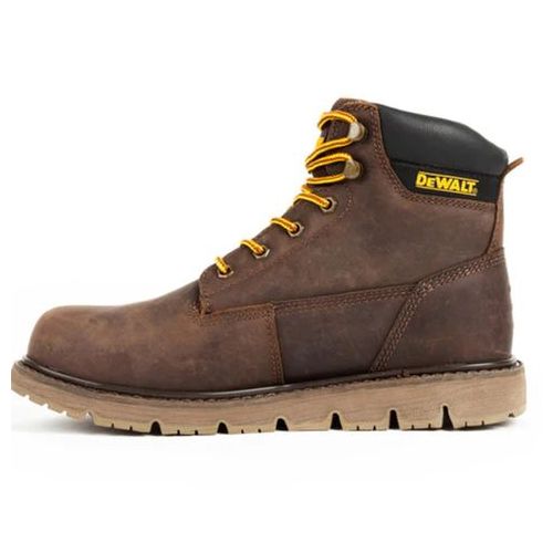 MEN'S DEWALT FLEX STEEL TOE SAFETY WORK BOOT-Brown Crazy Horse