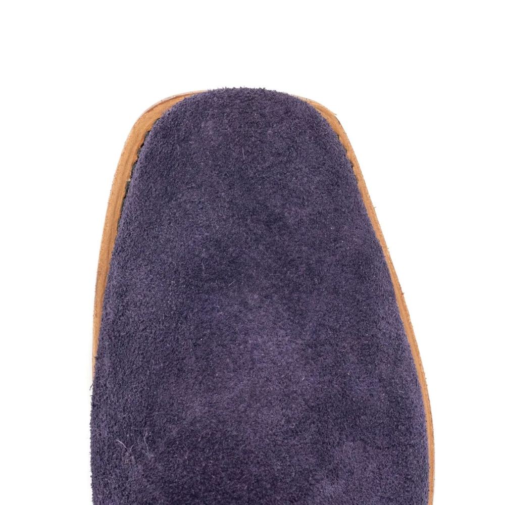 Fenoglio Hot Sell Women's Grape Moto Roughout w/ Black Style No. 00101650