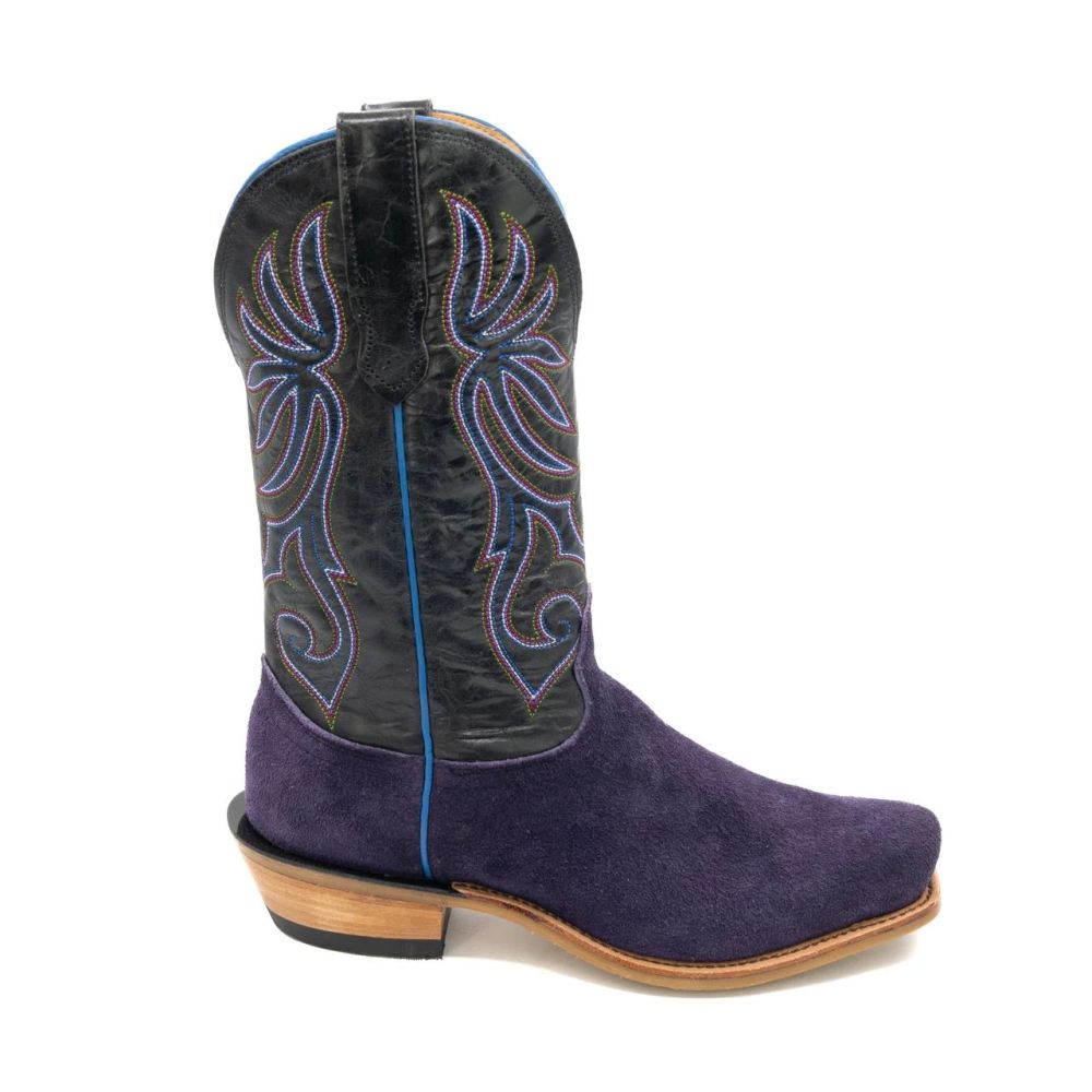 Fenoglio Hot Sell Women's Grape Moto Roughout w/ Black Style No. 00101650