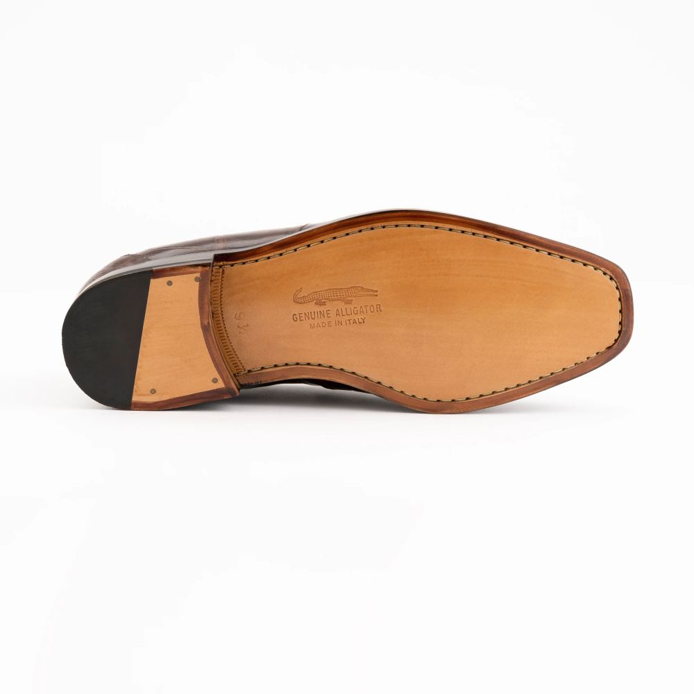 New Arrivals Ferrini Men's Alligator 3724-Chocolate