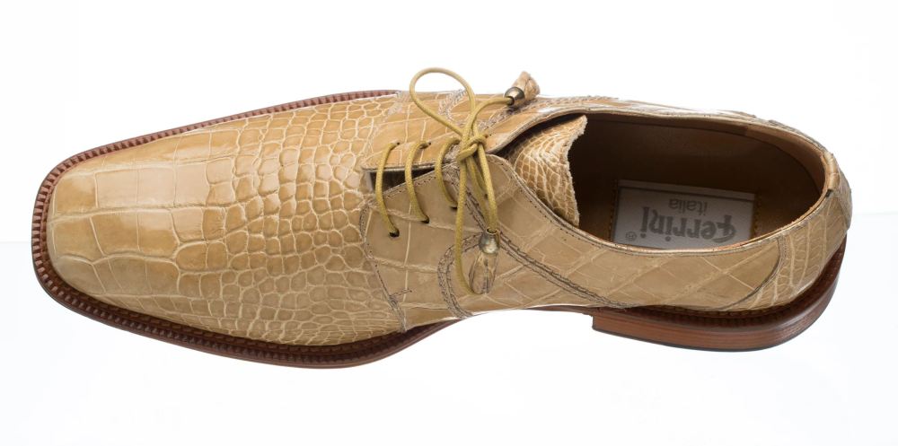 New Arrivals Ferrini Men's Belly Alligator 205-Beige