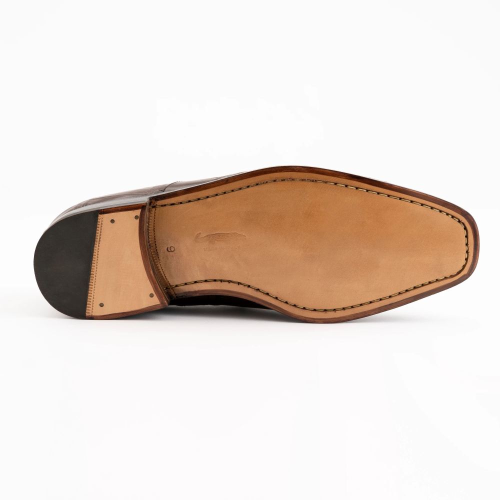 New Arrivals Ferrini Men's Alligator 3877-Chocolate