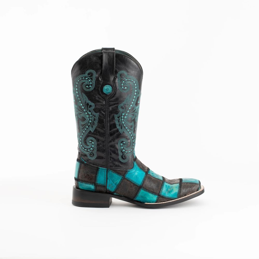 New Arrivals Ferrini Men's Patchwork - Men's-Black/Teal