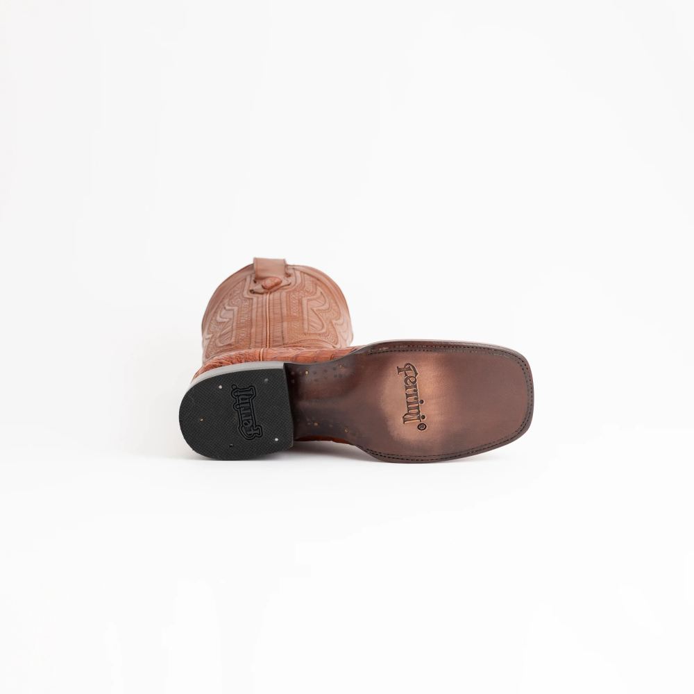 New Arrivals Ferrini Men's Hornback Caiman Dakota-Cognac