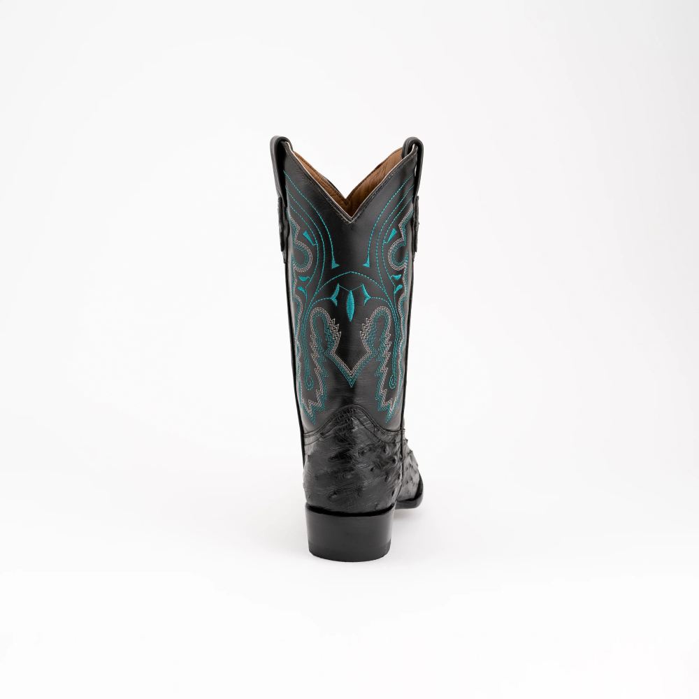 New Arrivals Ferrini Colt - Men's Full Quill Ostrich-Black