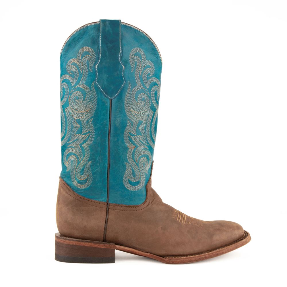 New Arrivals Ferrini Men's Hunter-Chocolate/Turquoise