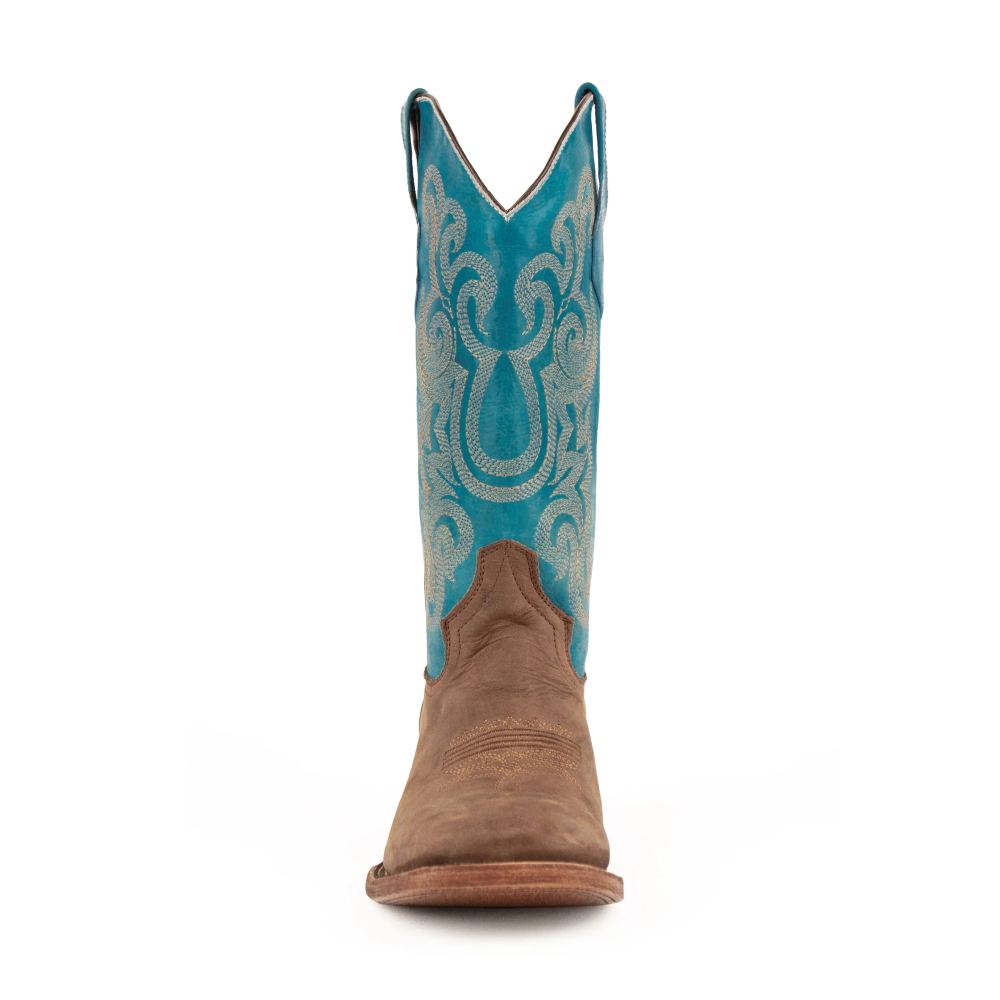 New Arrivals Ferrini Men's Hunter-Chocolate/Turquoise