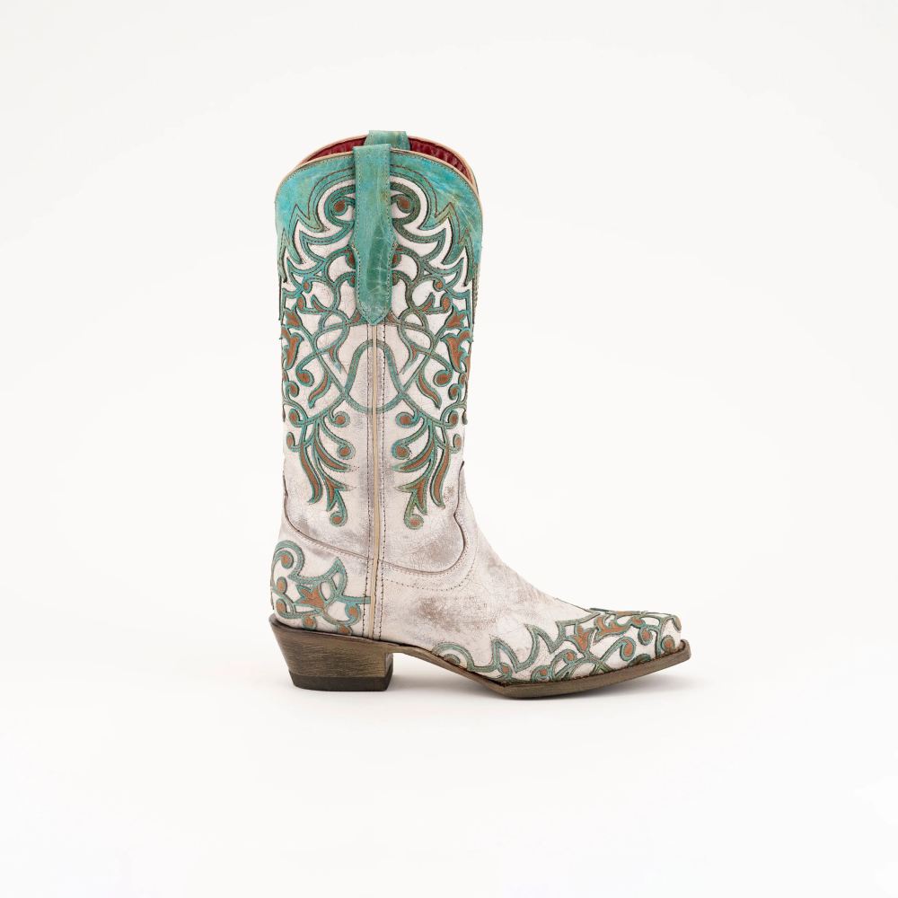 New Arrivals Ferrini Women's Ivy-White/Turquoise