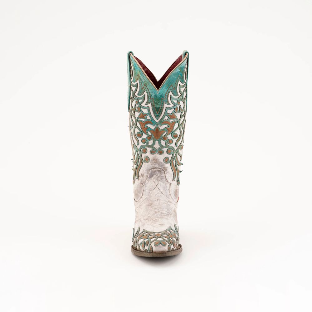 New Arrivals Ferrini Women's Ivy-White/Turquoise