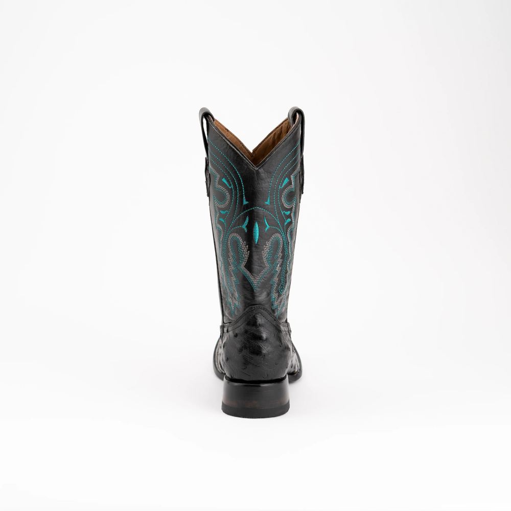 New Arrivals Ferrini Colt - Men's Full Quill Ostrich-Black