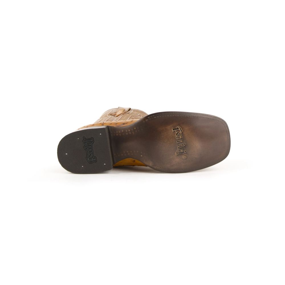 New Arrivals Ferrini Colt - Men's Full Quill Ostrich-Cognac
