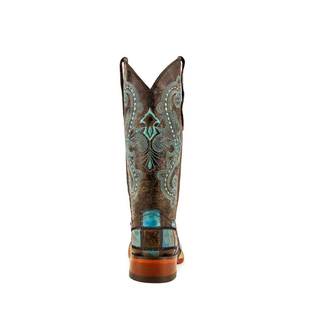 New Arrivals Ferrini Women's Patchwork-Black/Teal