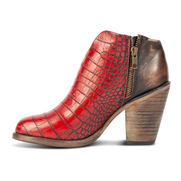FREEBIRD STYLISH OUTLET WOMEN'S DETROIT-RED CROCO | STYLISH OUTLET