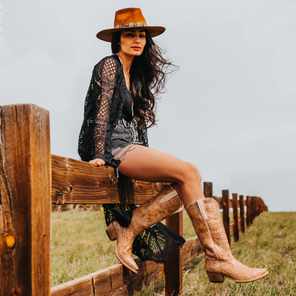 FREEBIRD STYLISH OUTLET WOMEN'S WOODLAND-BEIGE PYTHON | STYLISH OUTLET