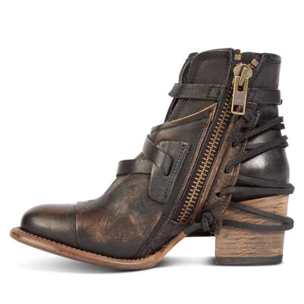 FREEBIRD STYLISH OUTLET WOMEN'S CRUE-BLACK DISTRESSED | STYLISH OUTLET