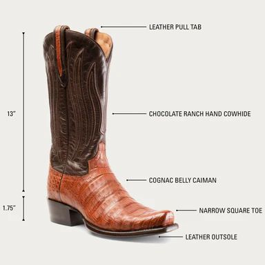 LATEST HYER BOOTS MEN'S STOCKTON - Cognac/Chocolate