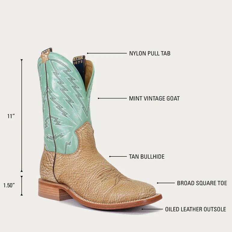 LATEST HYER BOOTS MEN'S HAZELTON - Tan/Mint