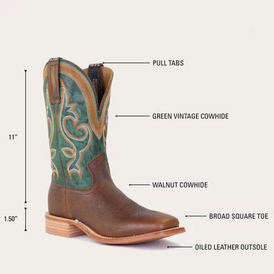 LATEST HYER BOOTS MEN'S EASTON - Brown/Green