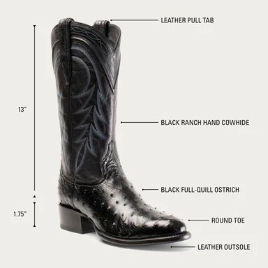 LATEST HYER BOOTS MEN'S HAVEN - Black
