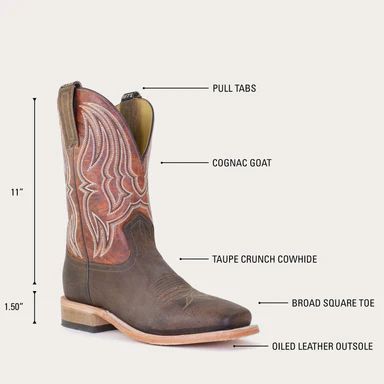 LATEST HYER BOOTS MEN'S CHASE - Brown/Cognac